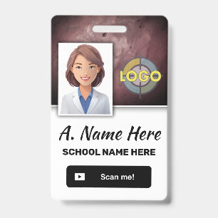 Foto-ID voor docenten en schoolpersoneel met zieke Badge
