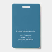 Foto ID wit Blauw Witte Badge (Achterkant)