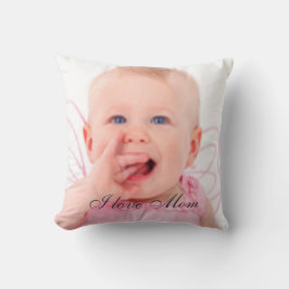 Foto: "Ik hou van mama" Gift Pillow Kussen