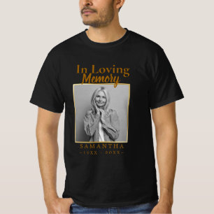 Foto in Loving Memory Celebration of Life T-Shirt