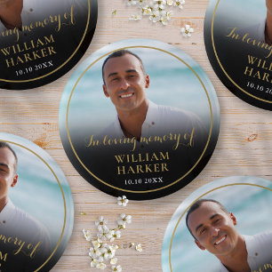 Foto in Loving Memory Funeral Button