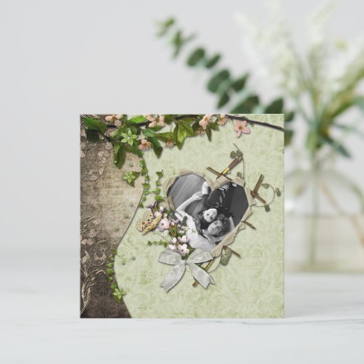 foto-ingang opslaan datum save the date (Staand voorkant)