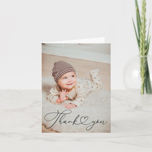 Foto ingevuld Hartelijk dank Bedankkaart (Voorkant)