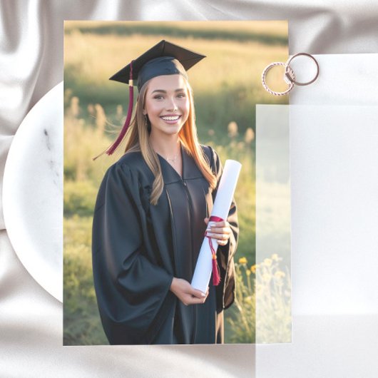 Foto Invoegen Kaart voor Vellum Afstuderen Kaart