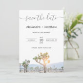 Foto Joshua Tree Boho Wedding Save the date (Staand voorkant)