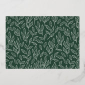 Foto Joyful Elegance Script Folie Feestdagenkaart (Achterkant)