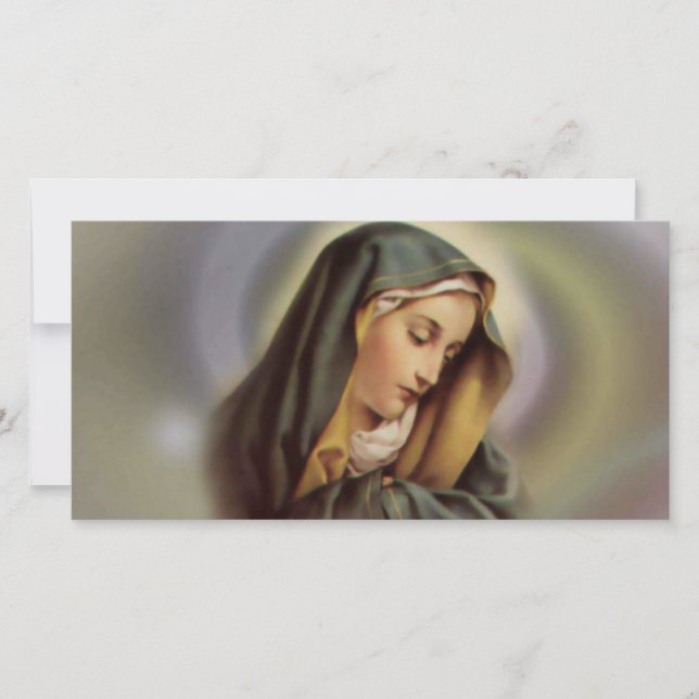 Foto kaart van de Maagd Maria 2 (Voorkant)