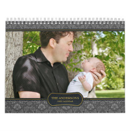 Foto Kalender Sjabloon 2024 Aangepaste Familie Afb
