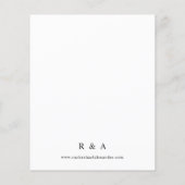 Foto & kalligrafie 2-A Lighter sparen de Datum Flyer (Achterkant)