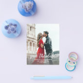 Foto & kalligrafie 2-A Lighter sparen de Datum Flyer (Enkel)