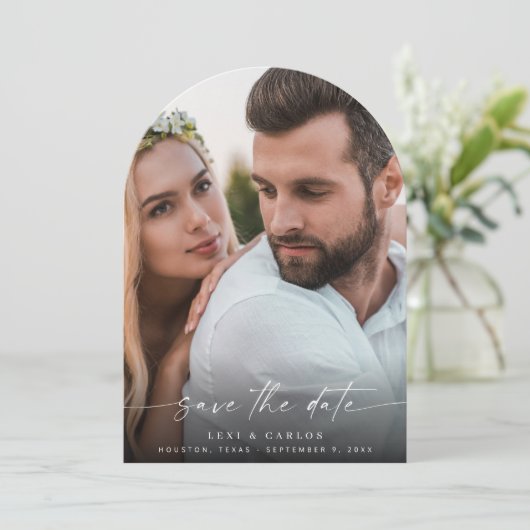 Foto & kalligrafie 3 Mod Vert V2 Arc Kaart (Staand voorkant)