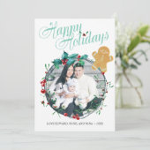 Foto Kerst Kaart - Gingerbread Man (Staand voorkant)