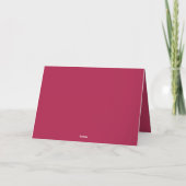 Foto Kerst Kaart met Baby Naam Rood (Achterkant)