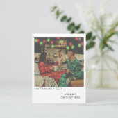 Foto Kerst Kaart - Rood & Groen Licht (Staand voorkant)