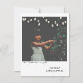  Foto Kerst Kaart - Wit Licht (Voorkant)