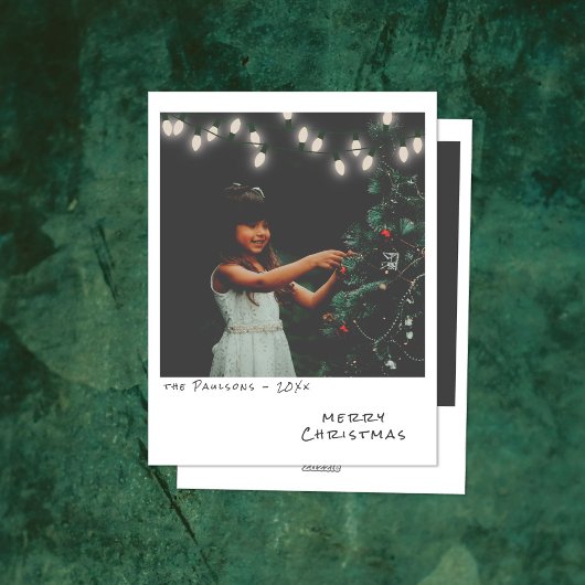  Foto Kerst Kaart - Wit Licht