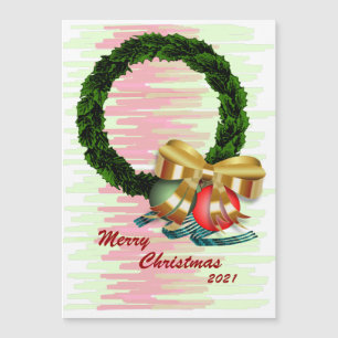 Foto Kerst Krans Magnetische Kaart