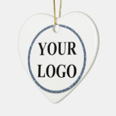 Foto Kerst Ornament ADD LOGO Simple Engaged (Links)