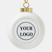 Foto Kerst Ornament ADD LOGO Simple Engaged (Voorkant)