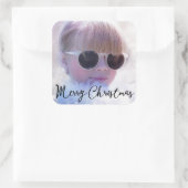 Foto Kerst Plein Stickers (Tas)