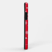 Foto Kerst Rood Schattige rendier Wit Script Case-Mate iPhone Case (Achterkant/rechts)