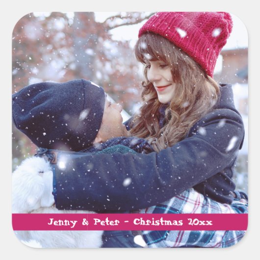 Foto-Kerst stickers (Voorkant)