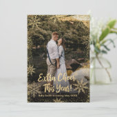 Foto Kerst Zwangerschap Aankondiging Kaarten (Staand voorkant)