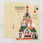 Foto Kerstboom Ornament Kaart (Voorkant / Achterkant)