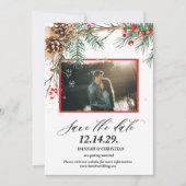 Foto Kerstbruiloft Bewaar de datum Save The Date (Voorkant)