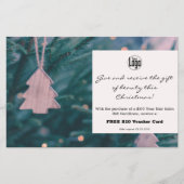 Foto Kerstcadeau Certificaat Promotionele Flyer (Voorkant)