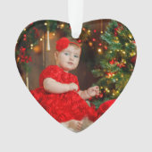 Foto Kerstcadeau Ornament w jaar of tekst (voorkant)