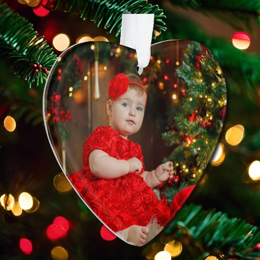 Foto Kerstcadeau Ornament w jaar of tekst