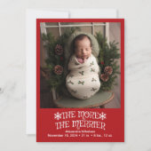 Foto Kerstgeboorte aankondiging (Voorkant)