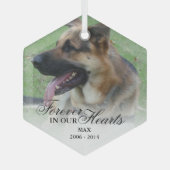 Foto Kerstherdenking Glas Ornament (Voorkant)