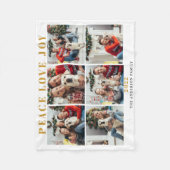 Foto: Kerstmis 2022 Fleece Deken (Voorkant)