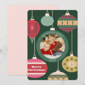 Foto Kerstmis Familie Kaart (Voorkant / Achterkant)