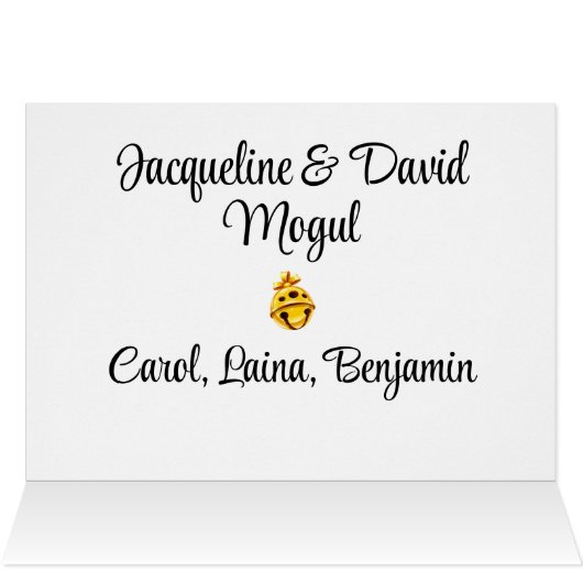 Foto kerstmis / feestdag Kaart (Binnen Horizontaal (Boven))