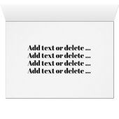 Foto kerstmis / feestdag Kaart (Binnen Horizontaal (Onder))