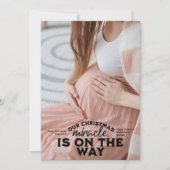 Foto Kerstmis Zwangerschap Aankondiging (Voorkant)