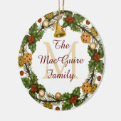 Foto kerstornament  Wreater Monogram Keramisch Ornament (Links)