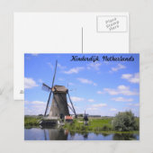 Foto Kinderdijk Holland Briefkaart (Voorkant / Achterkant)