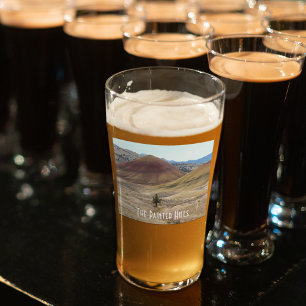 Foto kleurrijke gekleurde heuvels glas