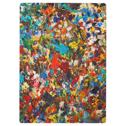 Foto kleurrijke verf klembord (Achterkant)