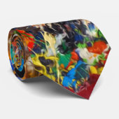 Foto kleurrijke verf stropdas (Opgerold)