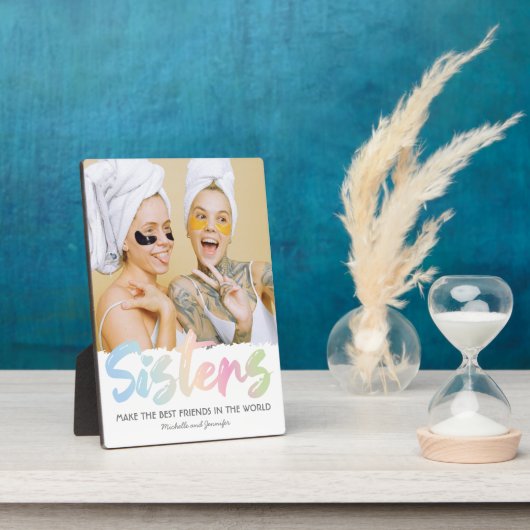 Foto kleurrijke zuster fotoplaat (Zijkant)