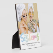 Foto kleurrijke zuster fotoplaat (Zijkant)