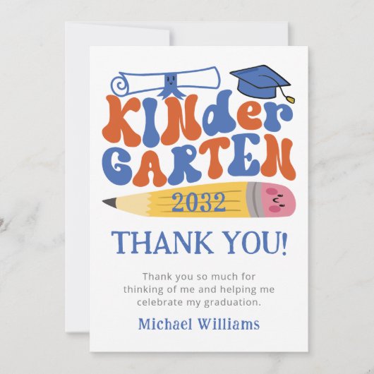 Foto Kleuterschool Afstuderen 2024 Dank u kaart (Voorkant)