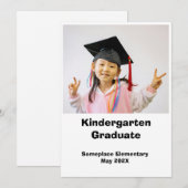 Foto Kleuterschool Afstuderen Aankondiging (Voorkant / Achterkant)