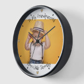 Foto Klok Schattige en Speelse Wandklok Gift (Hoek)