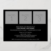 Foto kondiging en uitnodiging van de Graduation Pa (Achterkant)